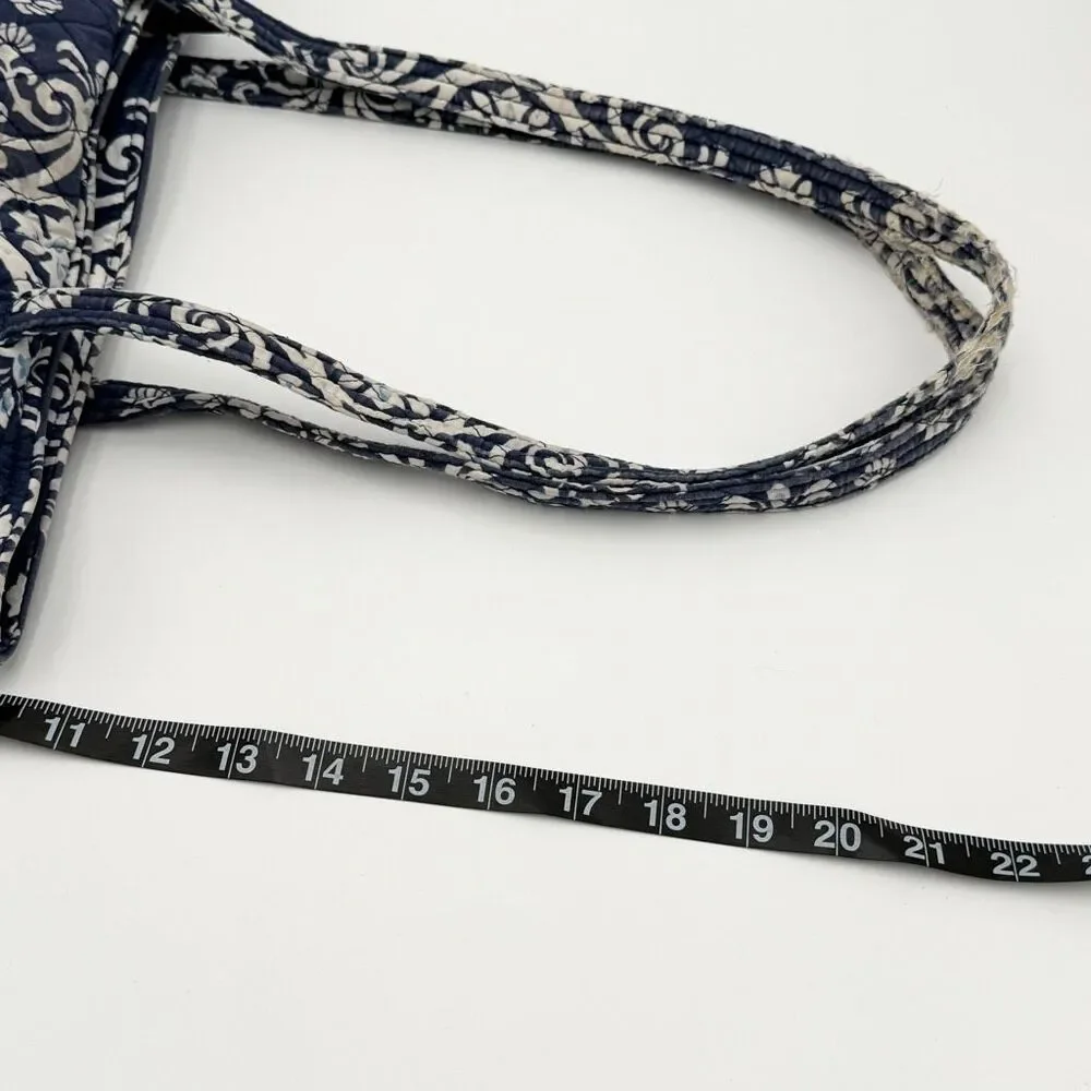 Vera Bradley Twirly Birds Navy Blue Shoulder Tote Bag